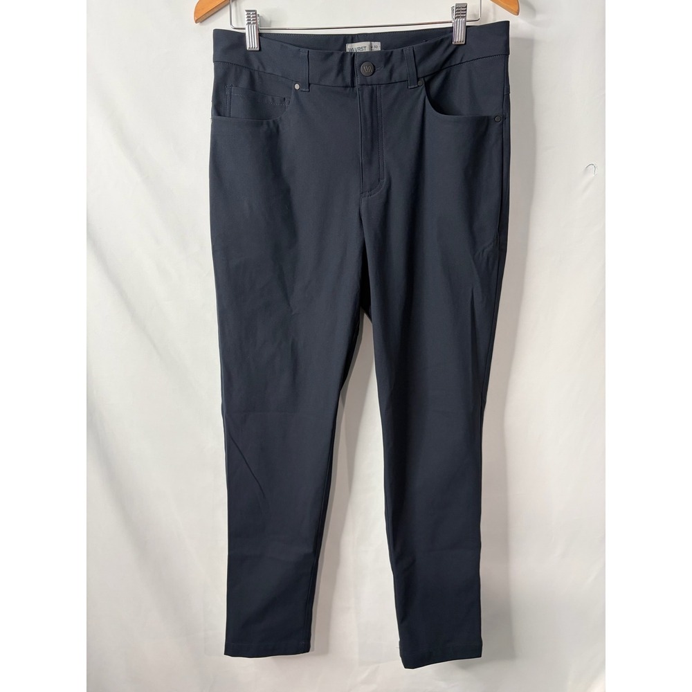 VRST Pants Mens 32x30 Charcoal Navy Limitless Stretch 5-pkt Slim Performance